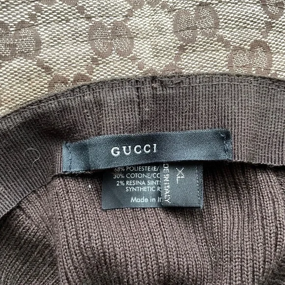 GUCCI GG LOGO CANVAS BUCKET HAT - Picture 8 of 8